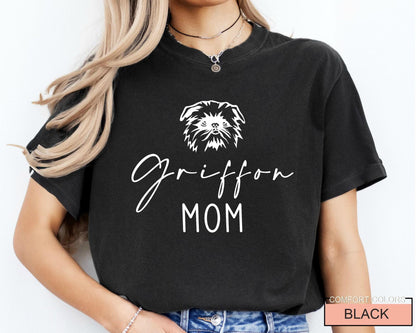 Brussels Griffon Mom T-Shirt: Griffon Bruxellois Shirt