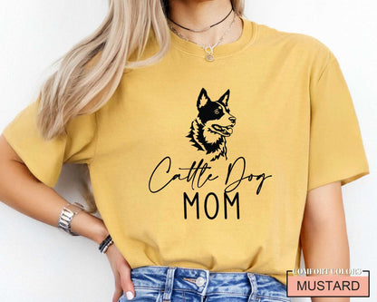 Cattle Dog Mom T-Shirt - Australian Red Heeler Breed Shirt