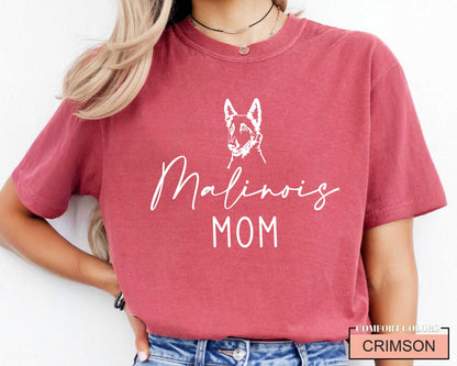Malinois Mom T-Shirt: Belgian Shepherd Dog Lover Gift