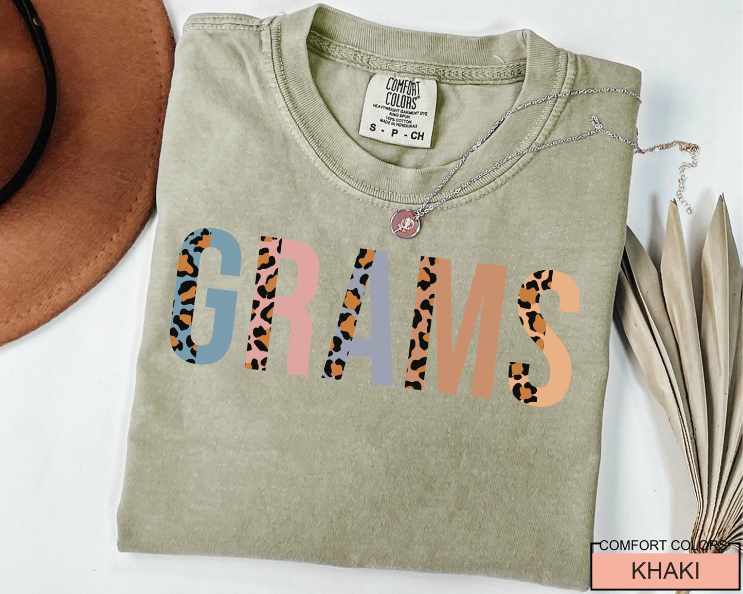 Grams Shirt, Leopard Print Grandma Tee, Mothers Day Gift