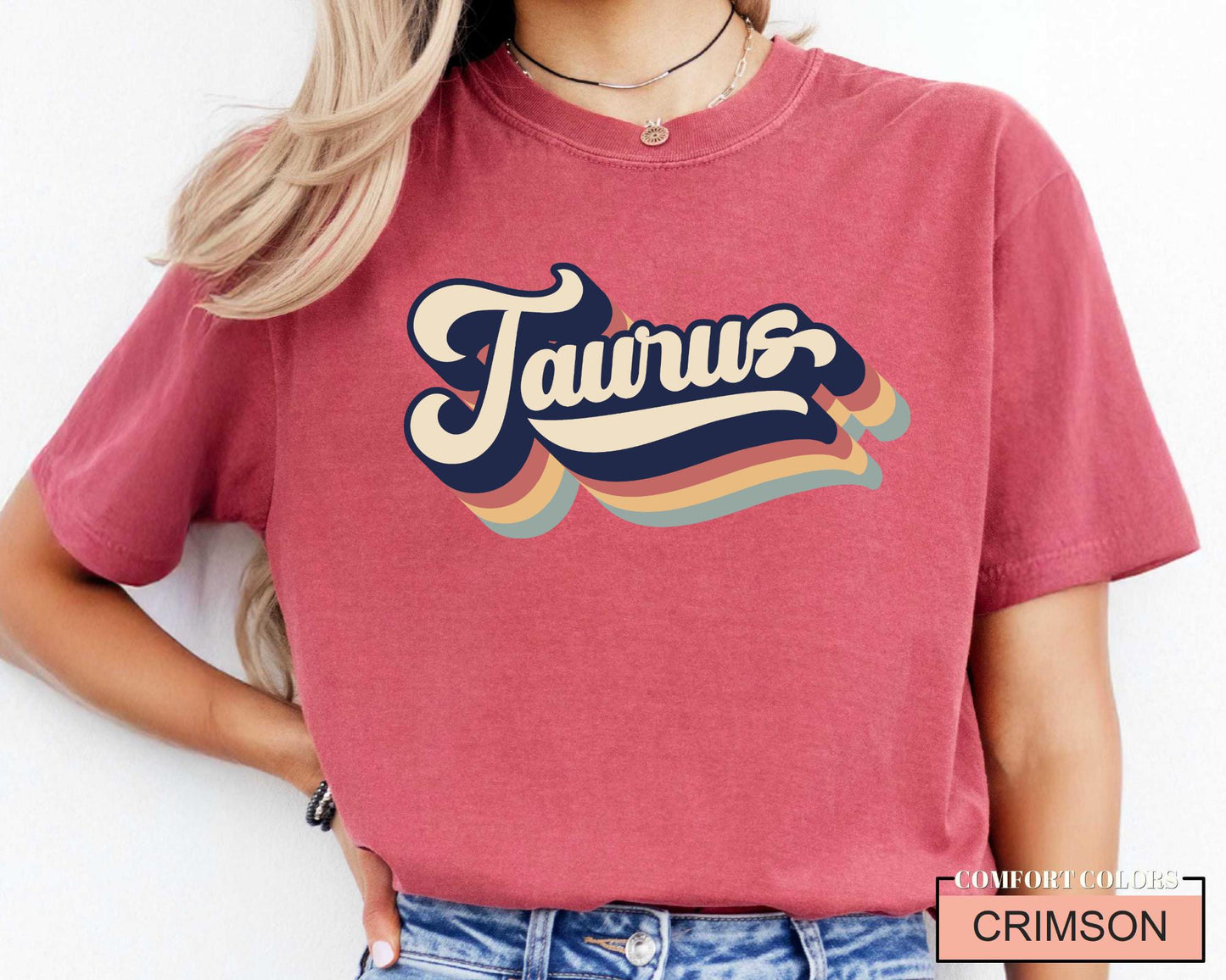 Retro Taurus Zodiac T-Shirt: Unisex Birthday Gift