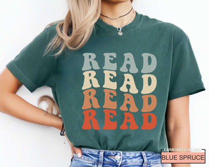 Read Shirt: School Librarian Gift, Comfort Colors Tee