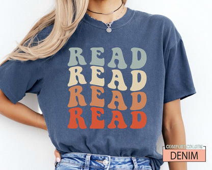 Read Shirt: School Librarian Gift, Comfort Colors Tee