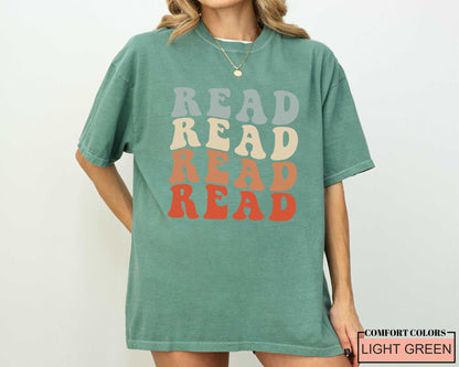 Read Shirt: School Librarian Gift, Comfort Colors Tee