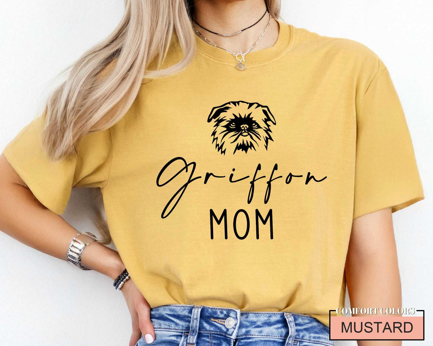 Brussels Griffon Mom T-Shirt: Griffon Bruxellois Shirt