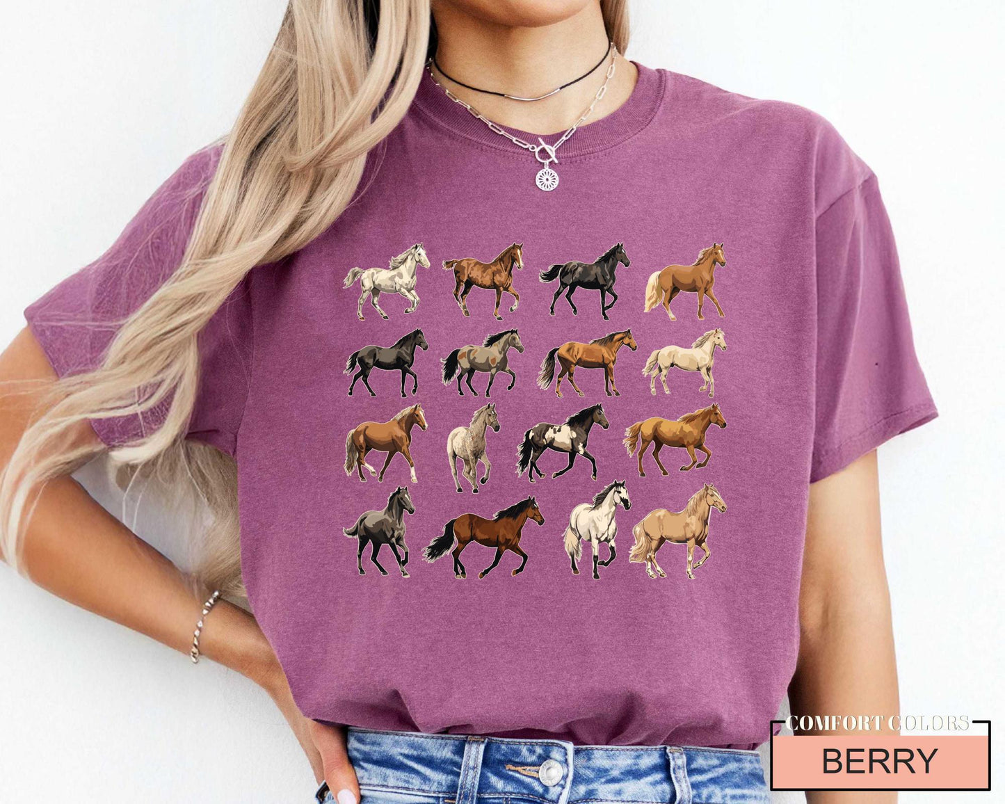 Horse Breeds Farm Shirt: Equestrian Gift