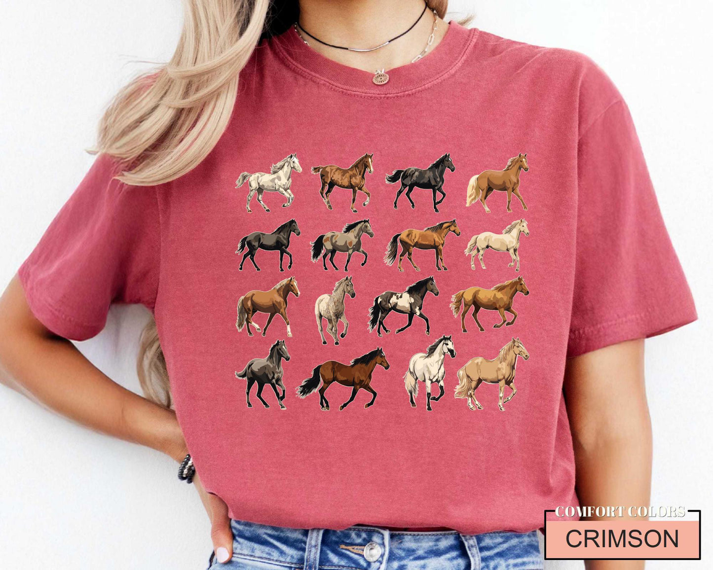 Horse Breeds Farm Shirt: Equestrian Gift