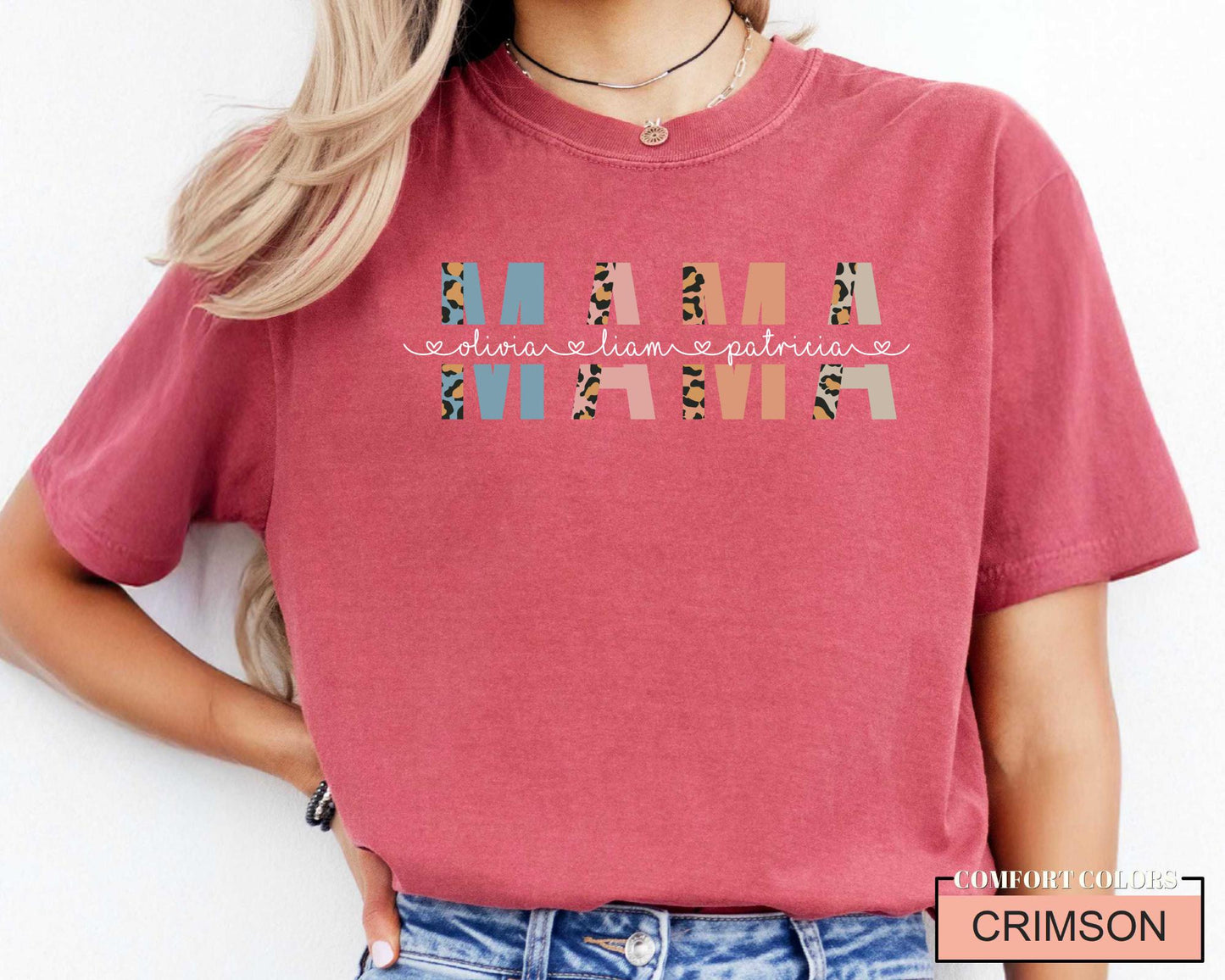 Personalized Mama Shirt with Kids Names, Mother's Day Gift