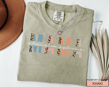 Personalized Mama Shirt with Kids Names, Mother's Day Gift