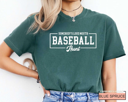 Loud Mouth Baseball Aunt Shirt - Auntie Sports Tee