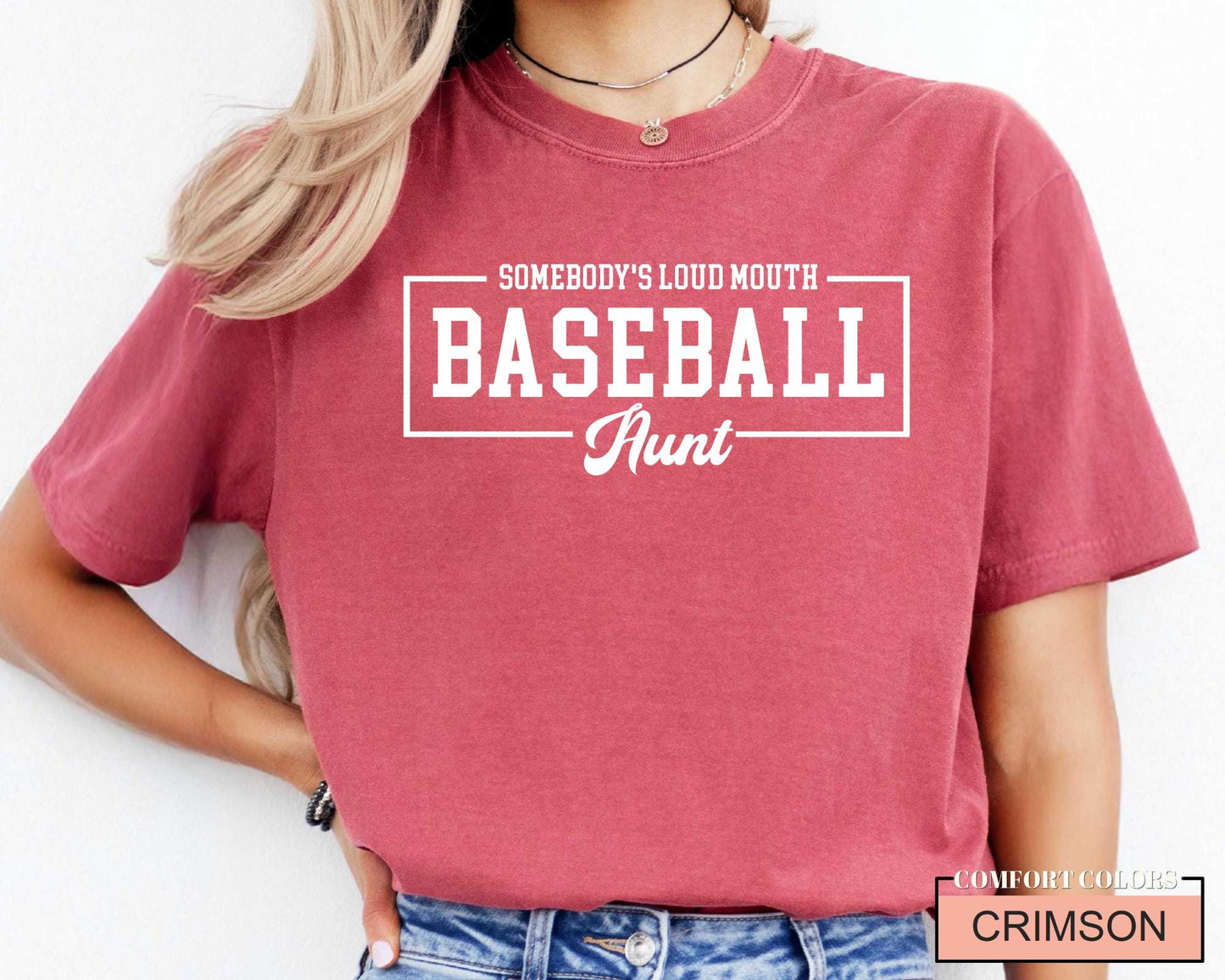 Loud Mouth Baseball Aunt Shirt - Auntie Sports Tee