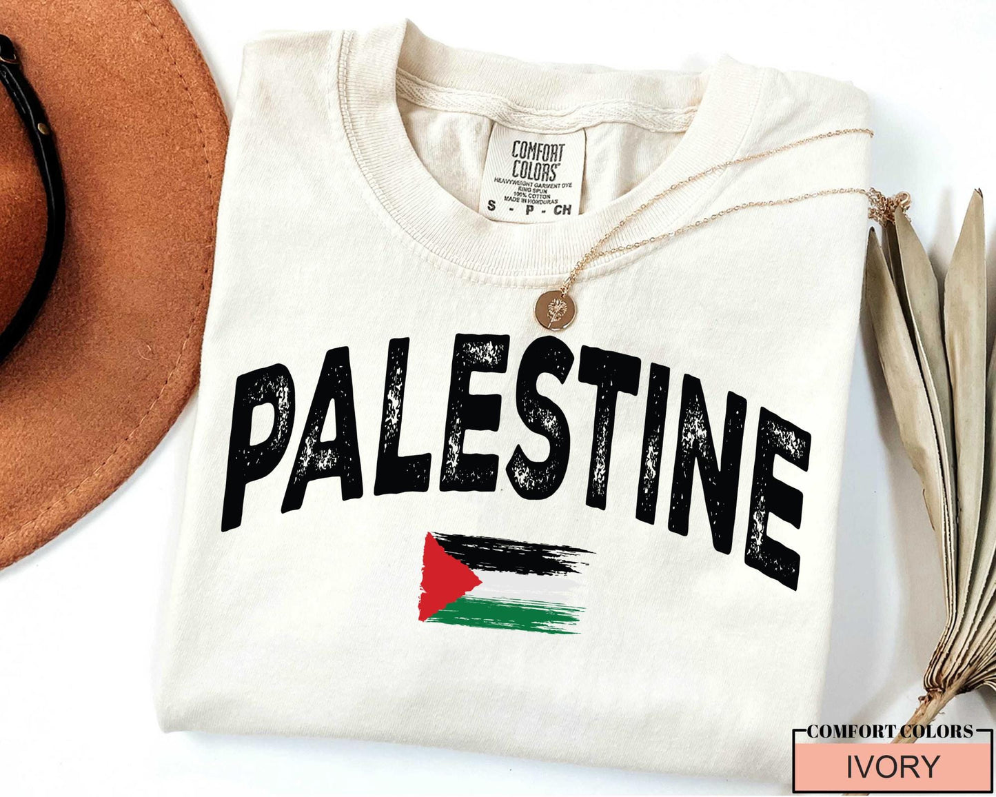 Support Palestine Flag Shirt, Comfort Colors T-Shirt