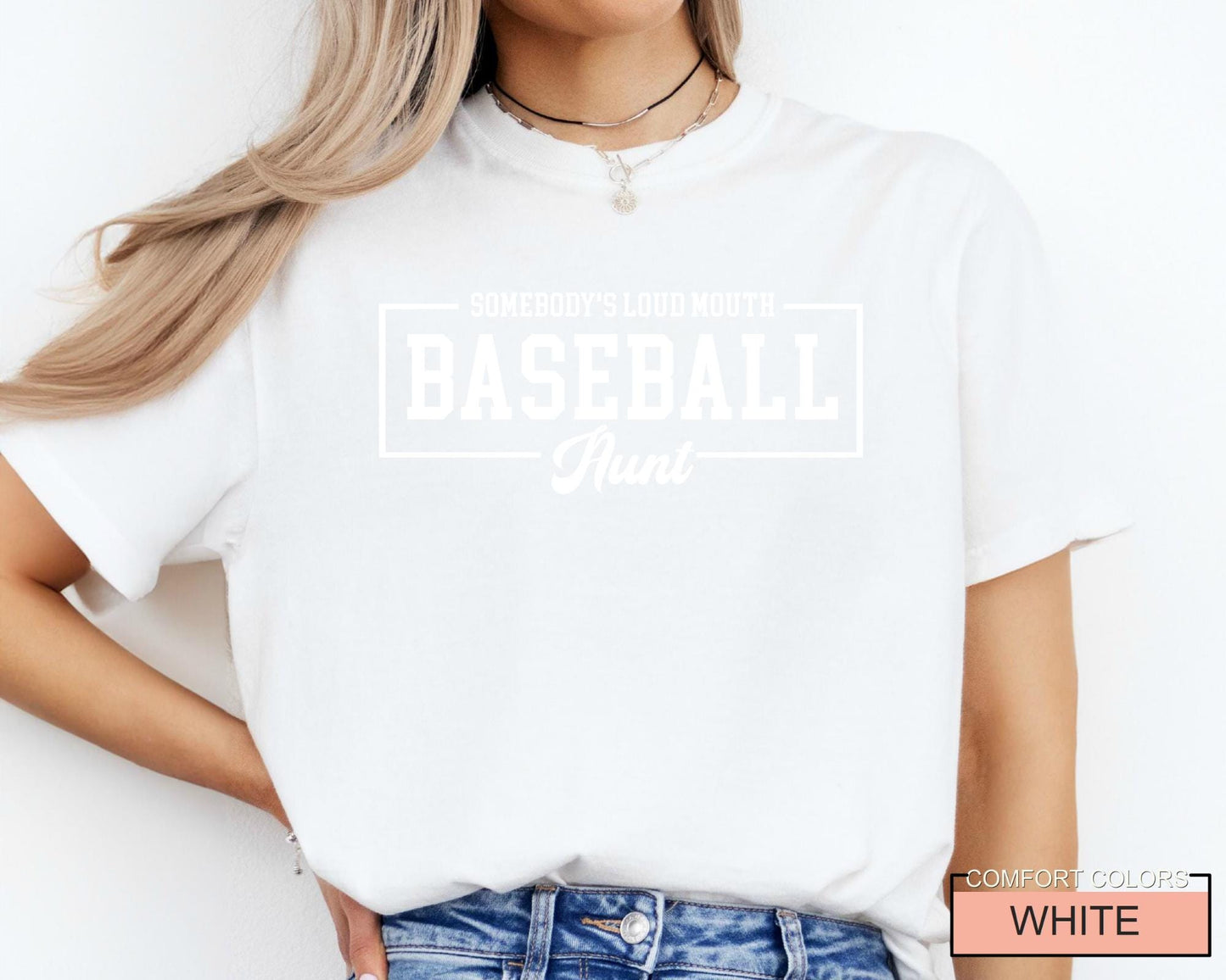 Loud Mouth Baseball Aunt Shirt - Auntie Sports Tee