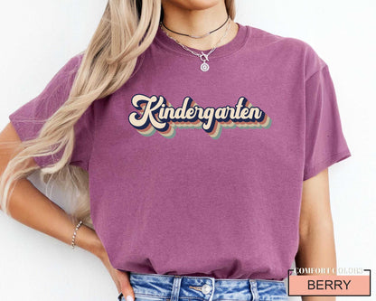 Retro Kindergarten Teacher Shirt Unisex