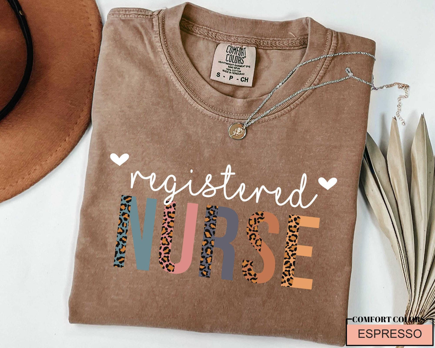 Registered Nurse Shirt, RN Gift, Leopard Print Nurse Tee