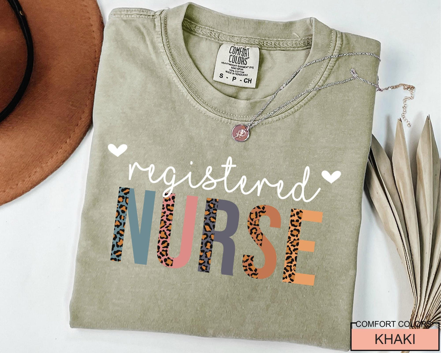 Registered Nurse Shirt, RN Gift, Leopard Print Nurse Tee