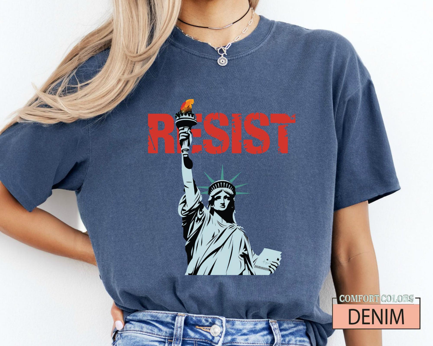 Resist Statue of Liberty Shirt, Political Activist Tee