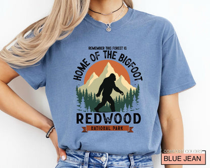 Redwood National Park Bigfoot T-Shirt: California Adventure Shirt
