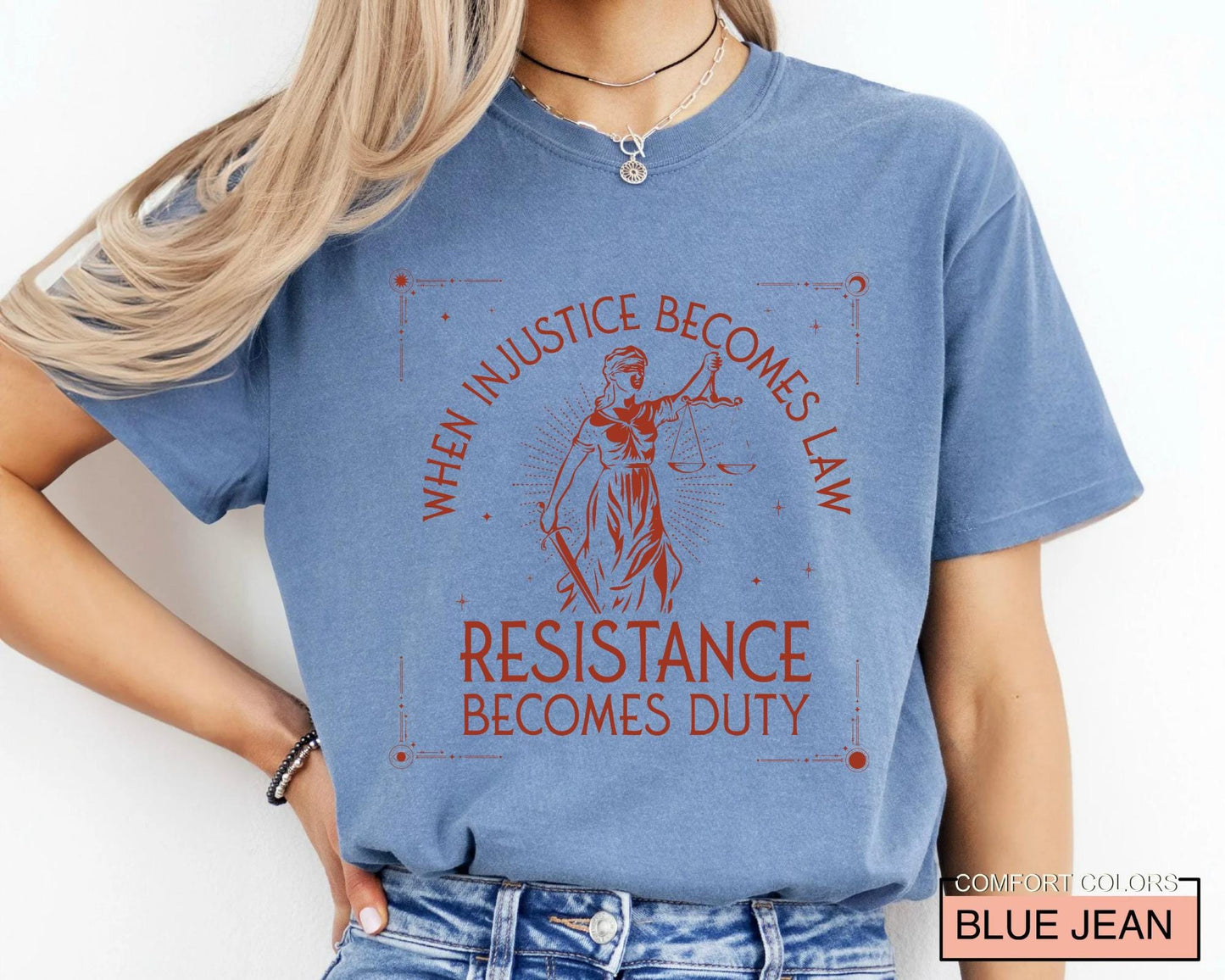 When Injustice Becomes Law, Feminist Shirt for Activists, Social Justice Protest Tee