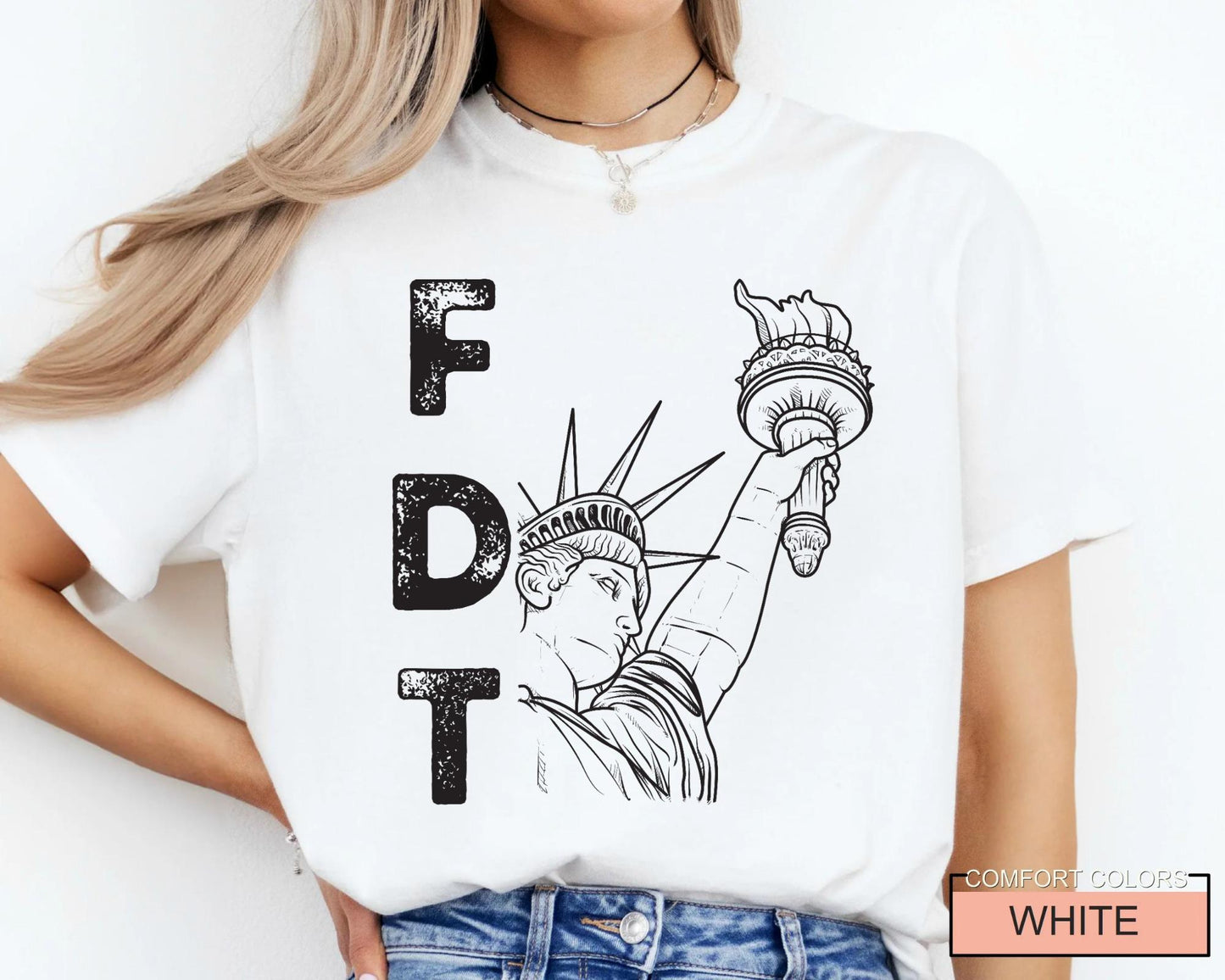 FDT Statue of Liberty Shirt, Political Statement Tee for Activists, Resist Protest Gift
