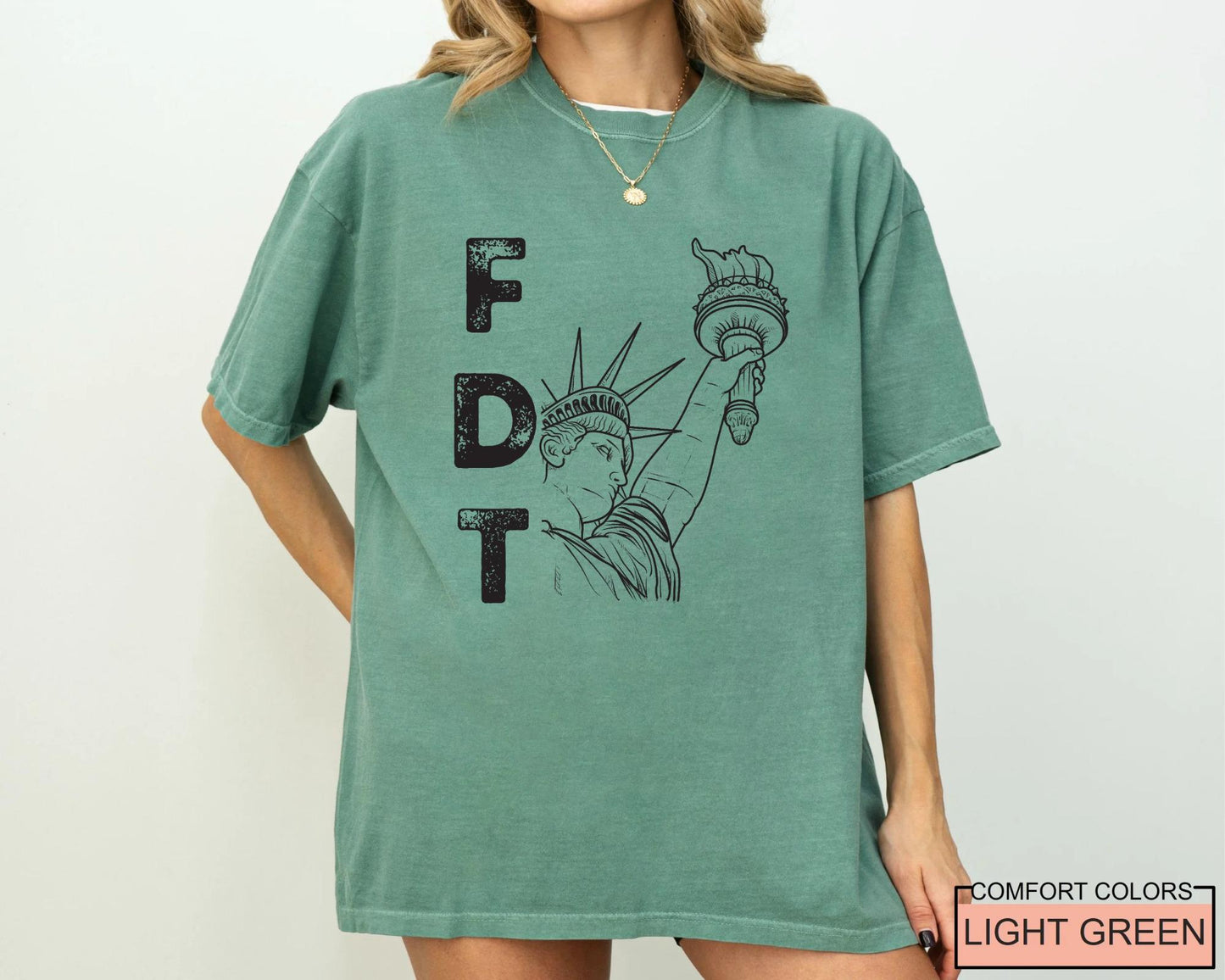 FDT Statue of Liberty Shirt, Political Statement Tee for Activists, Resist Protest Gift