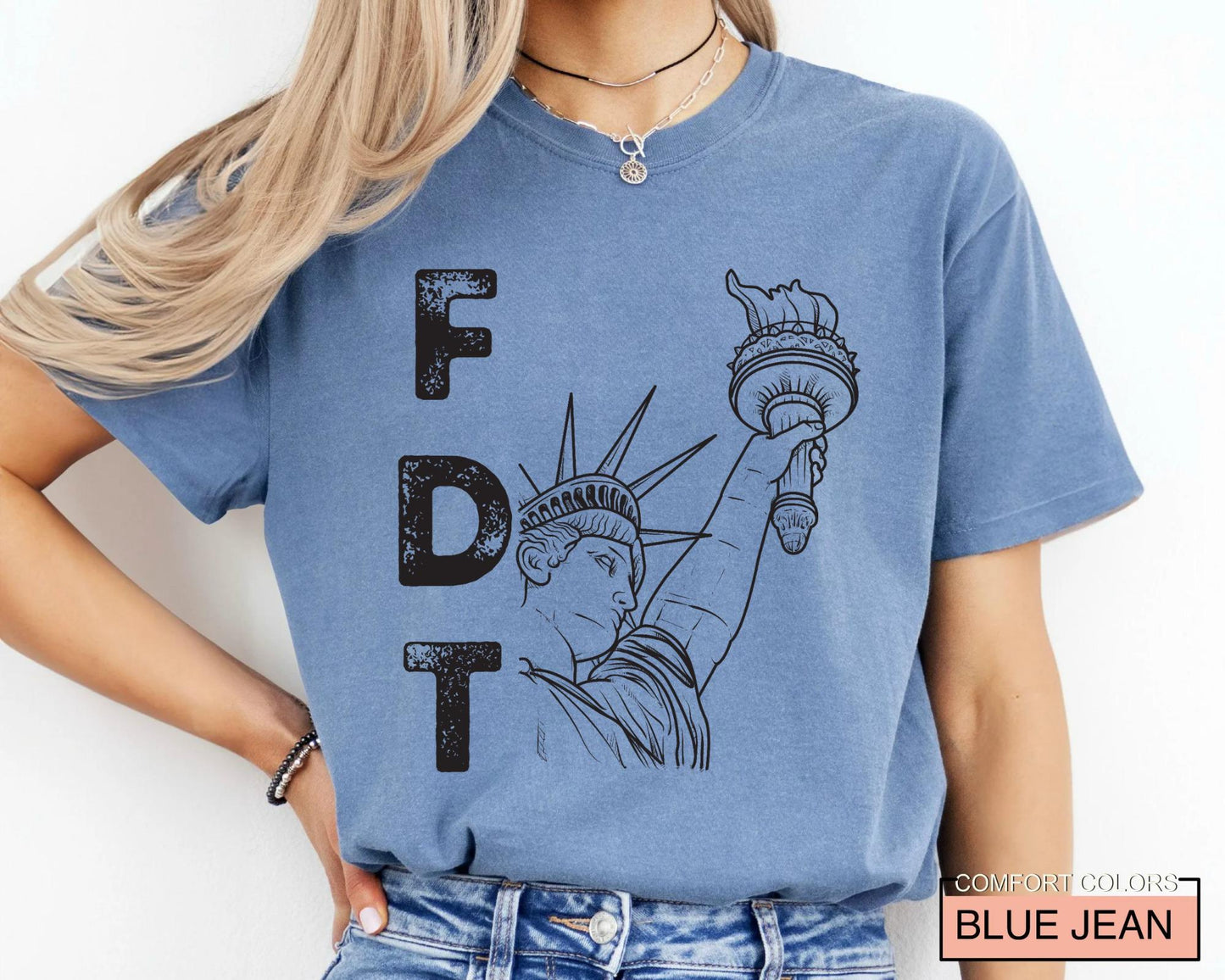 FDT Statue of Liberty Shirt, Political Statement Tee for Activists, Resist Protest Gift