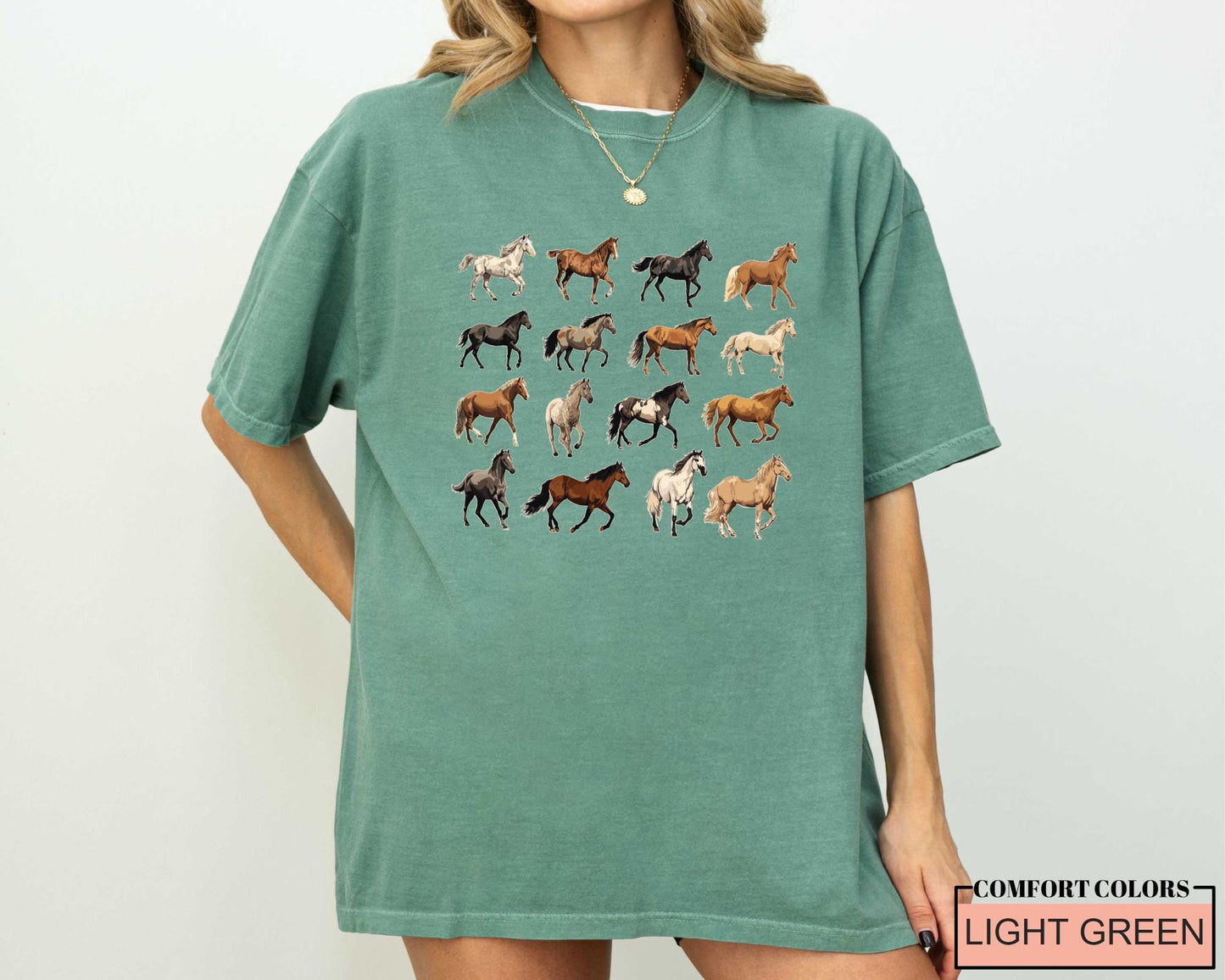 Horse Breeds Farm Shirt: Equestrian Gift