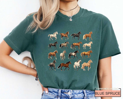 Horse Breeds Farm Shirt: Equestrian Gift