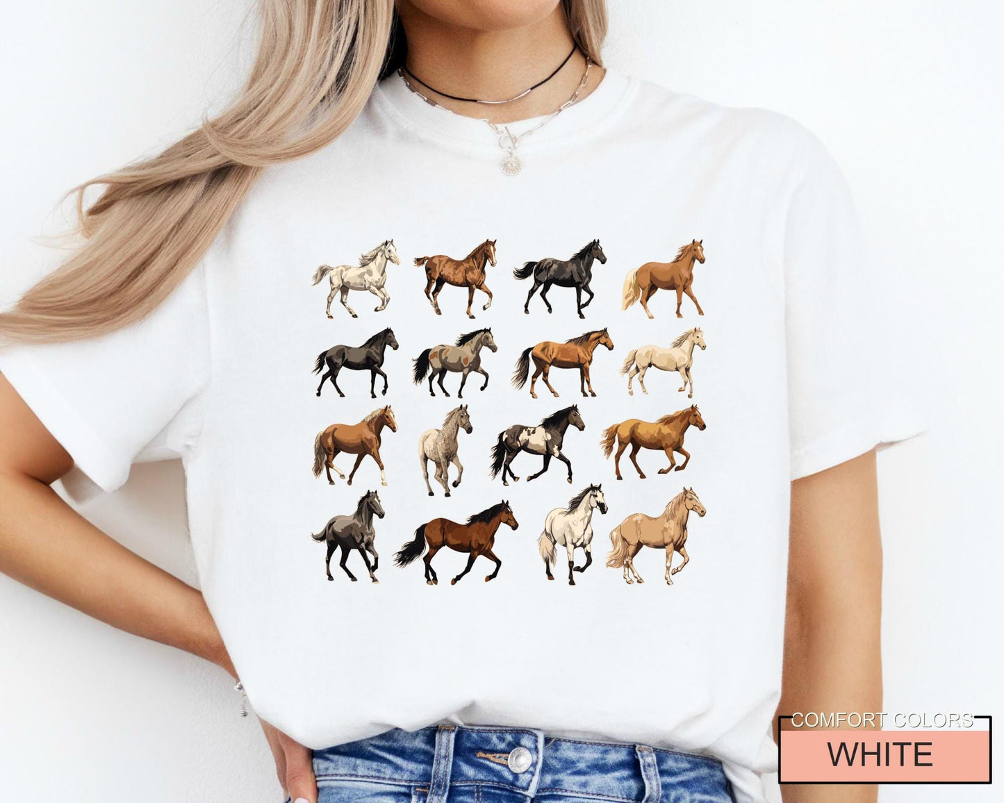 Horse Breeds Farm Shirt: Equestrian Gift