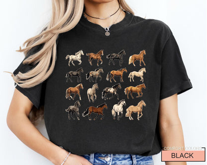 Horse Breeds Farm Shirt: Equestrian Gift