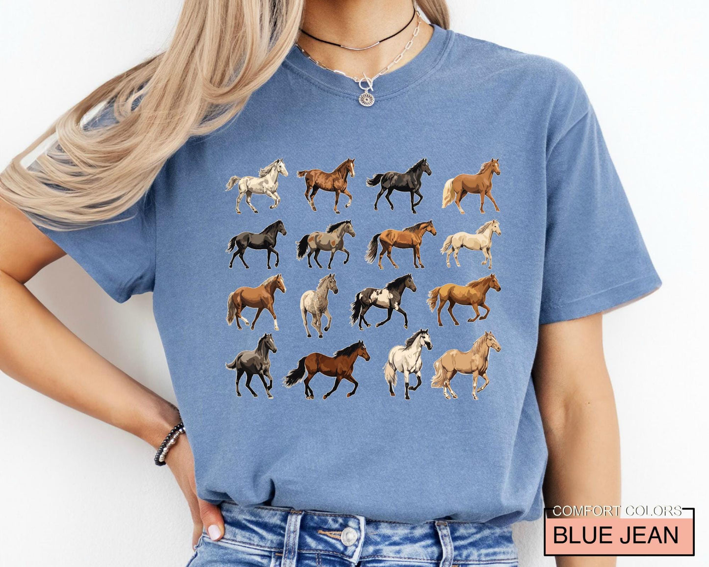 Horse Breeds Farm Shirt: Equestrian Gift