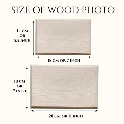 New Baby Watercolor Effect Photo Wood Frame, Children Portrait Art with Effect Painting