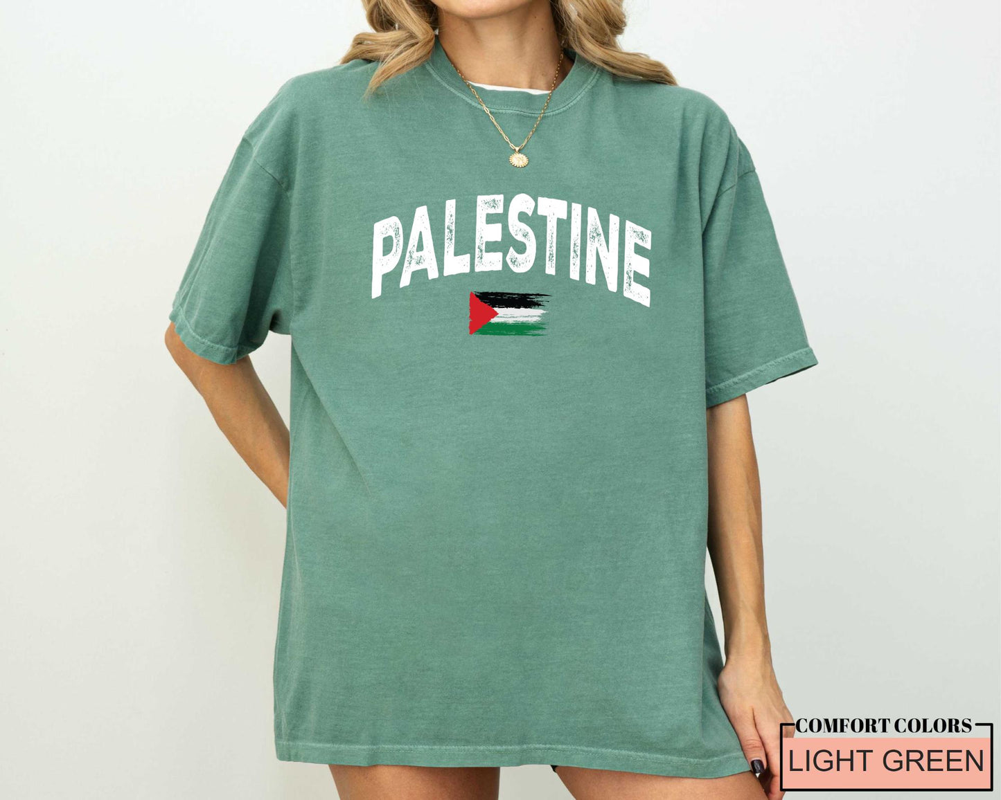 Support Palestine Flag Shirt, Comfort Colors T-Shirt