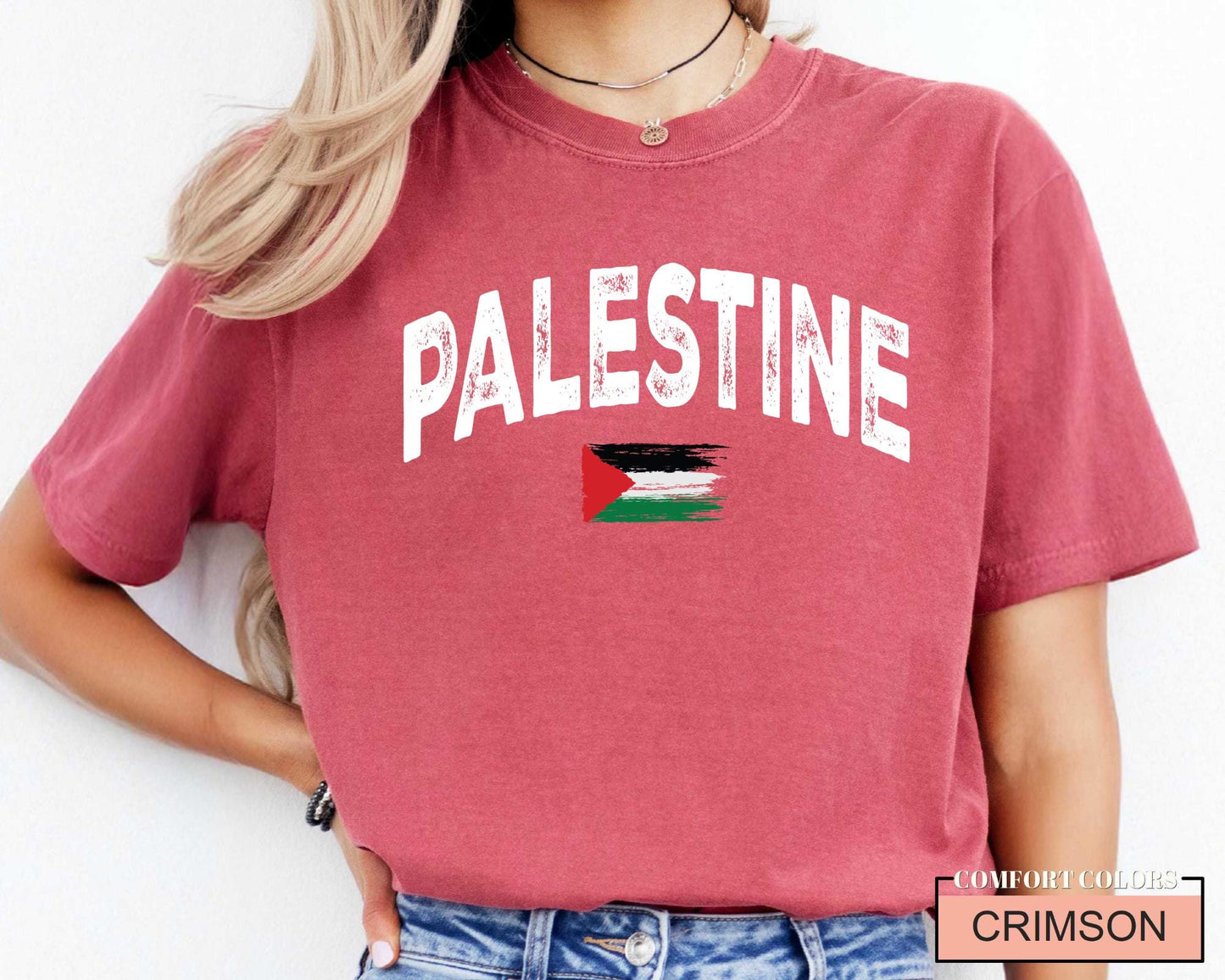 Support Palestine Flag Shirt, Comfort Colors T-Shirt