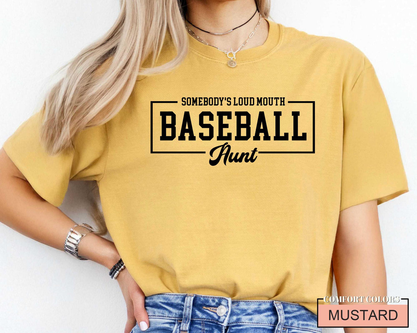 Loud Mouth Baseball Aunt Shirt - Auntie Sports Tee