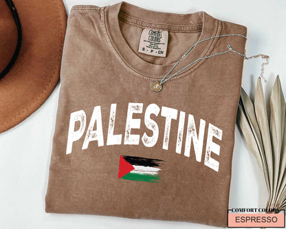 Support Palestine Flag Shirt, Comfort Colors T-Shirt