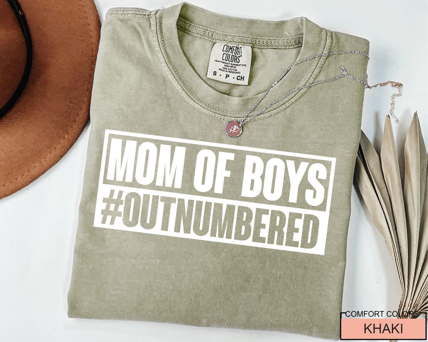 Outnumbered Mom Of Boys Shirt: Funny Mama Tee, New Mother Gift