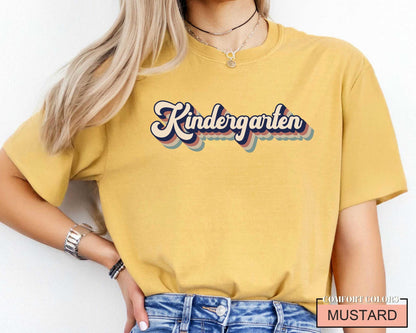Retro Kindergarten Teacher Shirt Unisex