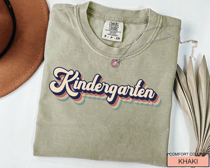 Retro Kindergarten Teacher Shirt Unisex