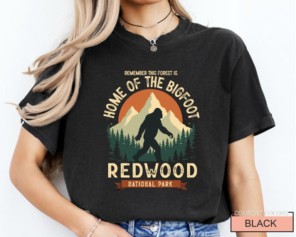 Redwood National Park Bigfoot T-Shirt: California Adventure Shirt