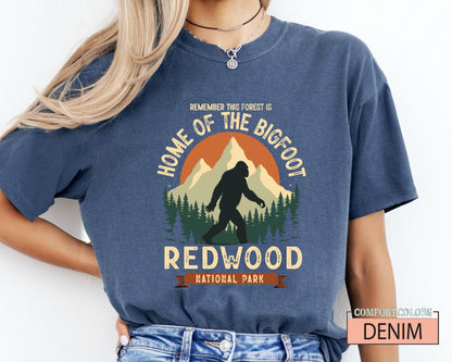 Redwood National Park Bigfoot T-Shirt: California Adventure Shirt