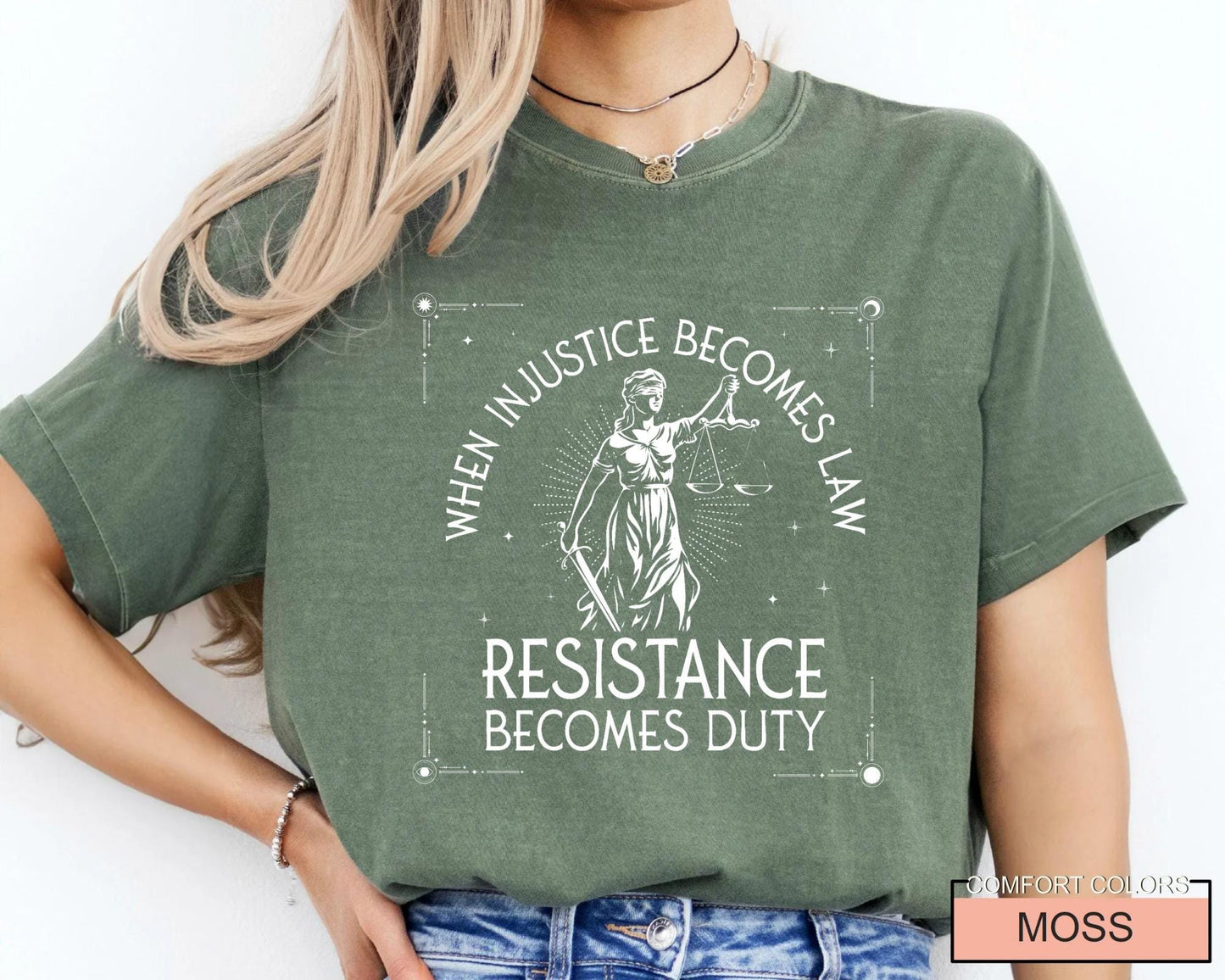 When Injustice Becomes Law, Feminist Shirt for Activists, Social Justice Protest Tee