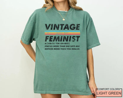 Vintage Feminist T-Shirt, Empowered Women 80s Feminist Shirt