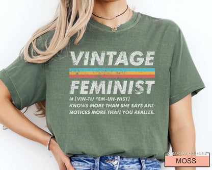 Vintage Feminist T-Shirt, Empowered Women 80s Feminist Shirt