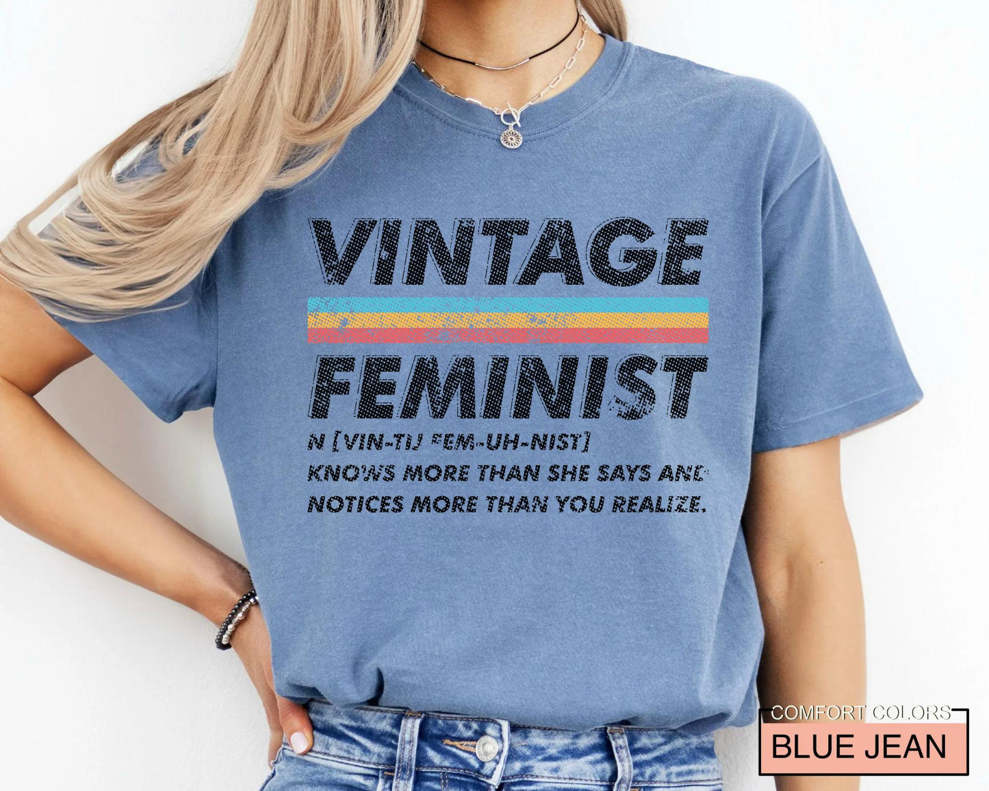 Vintage Feminist T-Shirt, Empowered Women 80s Feminist Shirt
