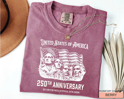USA 250th Anniversary Shirt, 1776-2026 Semiquincentennial Patriotic Tee