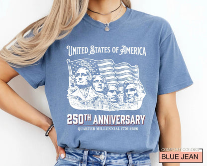 USA 250th Anniversary Shirt, 1776-2026 Semiquincentennial Patriotic Tee