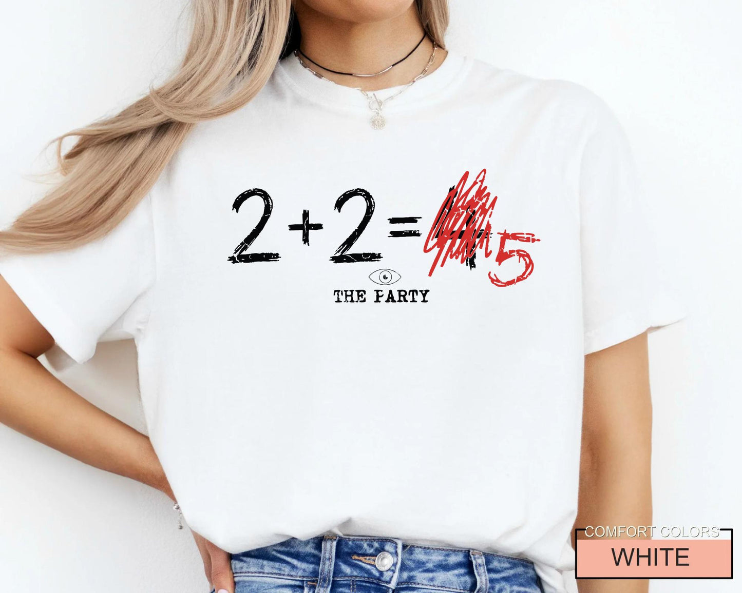 2+2= 5 George Orwell Tee, 1984 Quote Shirt