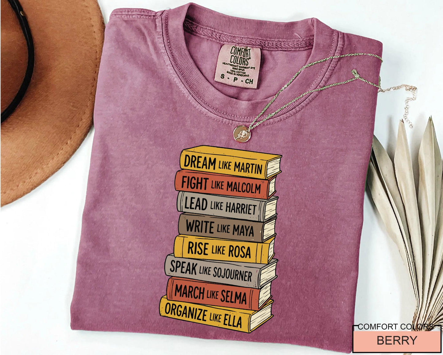 Black History Books Shirt, Dream Like Martin Speak Like Frederick Tee