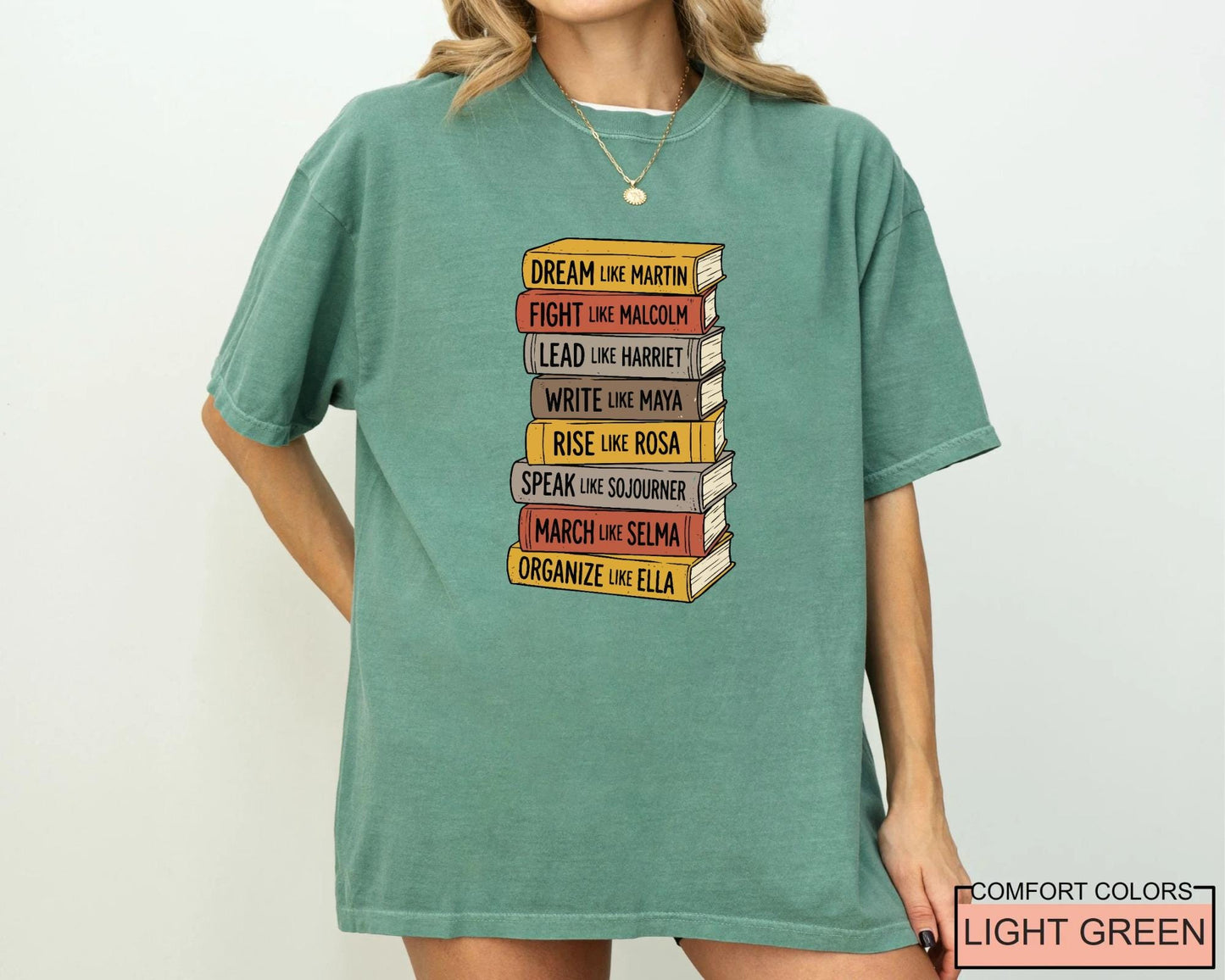 Black History Books Shirt, Dream Like Martin Speak Like Frederick Tee